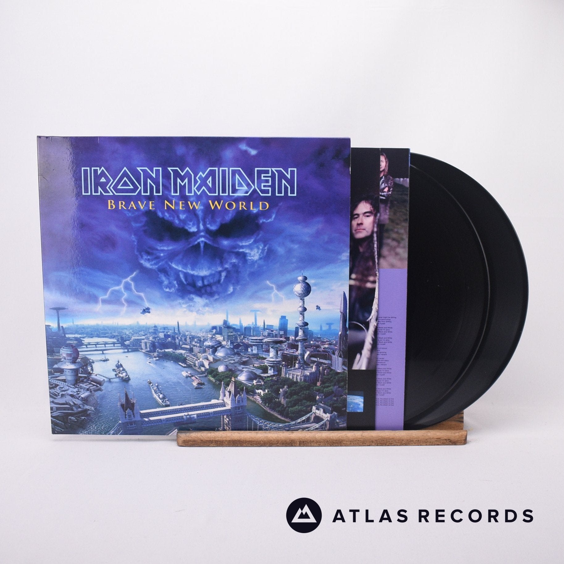 Iron Maiden Brave New World 2 x LP Vinyl Record NM/NM – Atlas Records
