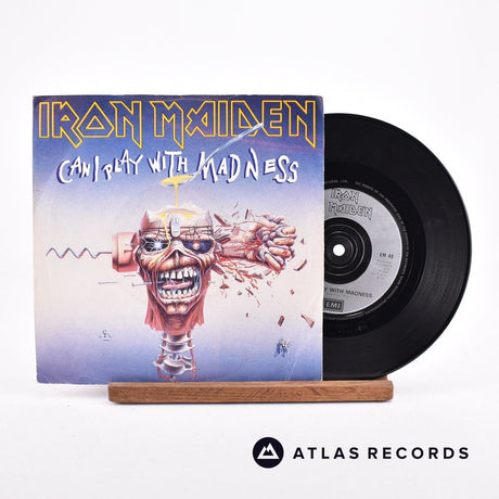 Iron Maiden Can I Play With Madness 7" Vinyl Record - Front Cover & Record