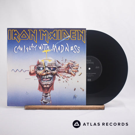 Iron Maiden Can I Play With Madness 12" Vinyl Record - Front Cover & Record