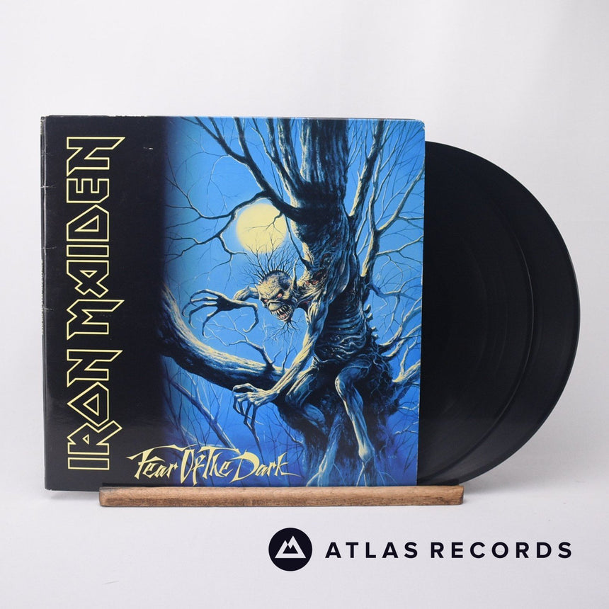 Iron Maiden Fear Of The Dark 2 x LP Vinyl Record - Front Cover & Record