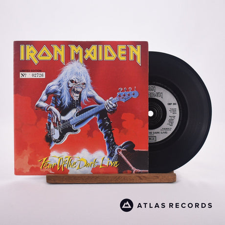 Iron Maiden Fear Of The Dark - Live 7" Vinyl Record - Front Cover & Record