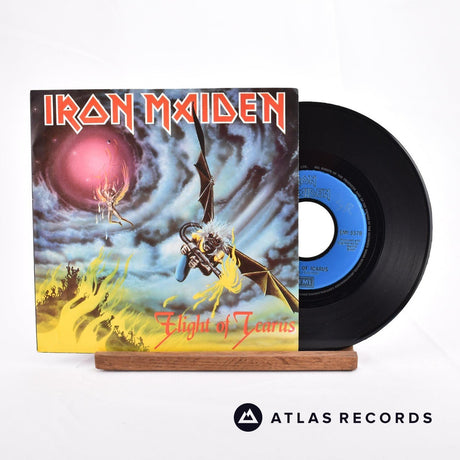 Iron Maiden Flight Of Icarus 7" Vinyl Record - Front Cover & Record