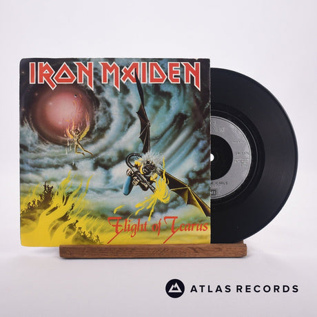 Iron Maiden Flight Of Icarus 7" Vinyl Record - Front Cover & Record