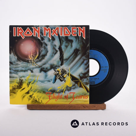 Iron Maiden Flight Of Icarus 7" Vinyl Record - Front Cover & Record