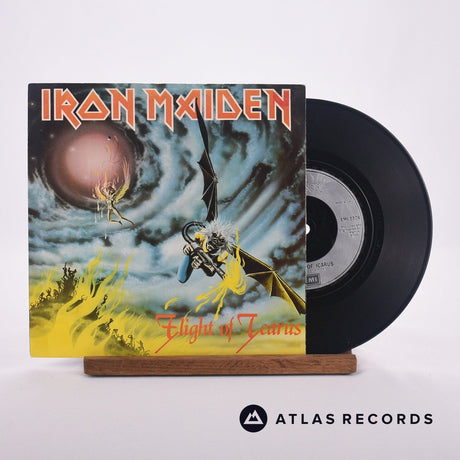 Iron Maiden Flight Of Icarus 7" Vinyl Record - Front Cover & Record