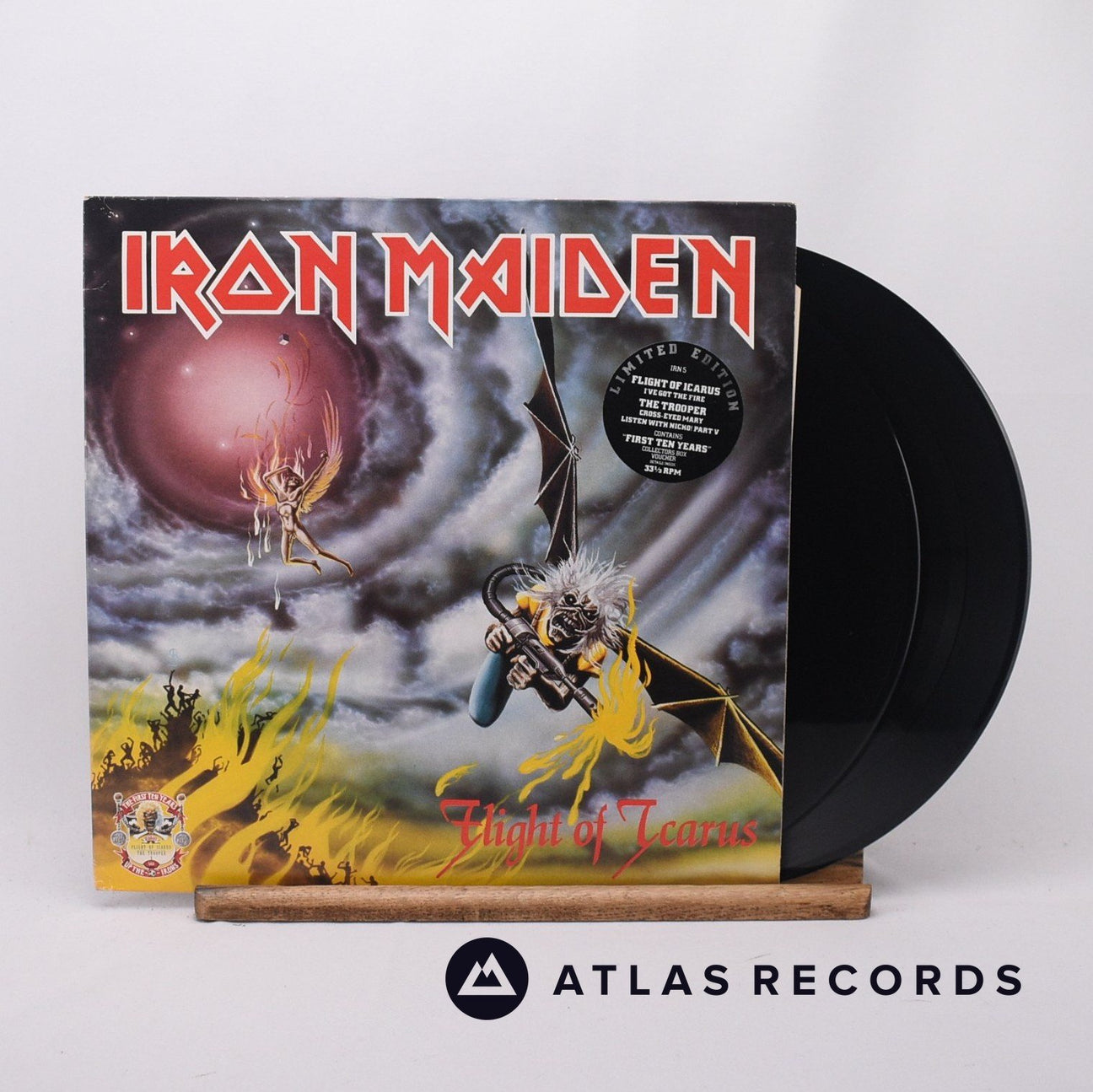 Iron Maiden Flight Of Icarus · The Trooper 2 x 12" Vinyl Record - Front Cover & Record