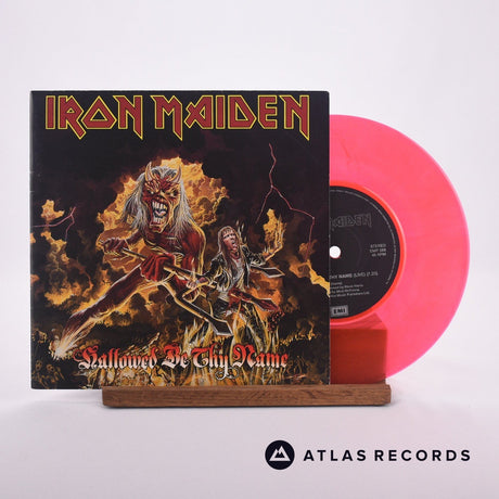 Iron Maiden Hallowed Be Thy Name 7" Vinyl Record - Front Cover & Record