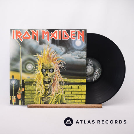 Iron Maiden Iron Maiden LP Vinyl Record - Front Cover & Record