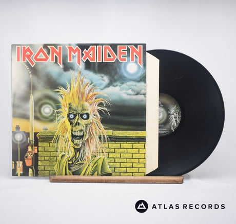 Iron Maiden Iron Maiden LP Vinyl Record - Front Cover & Record