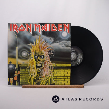 Iron Maiden Iron Maiden LP Vinyl Record - Front Cover & Record