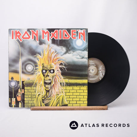 Iron Maiden Iron Maiden LP Vinyl Record - Front Cover & Record