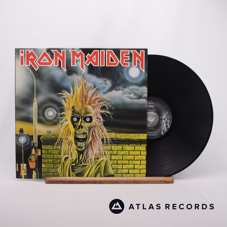 Iron Maiden Iron Maiden LP Vinyl Record - Front Cover & Record