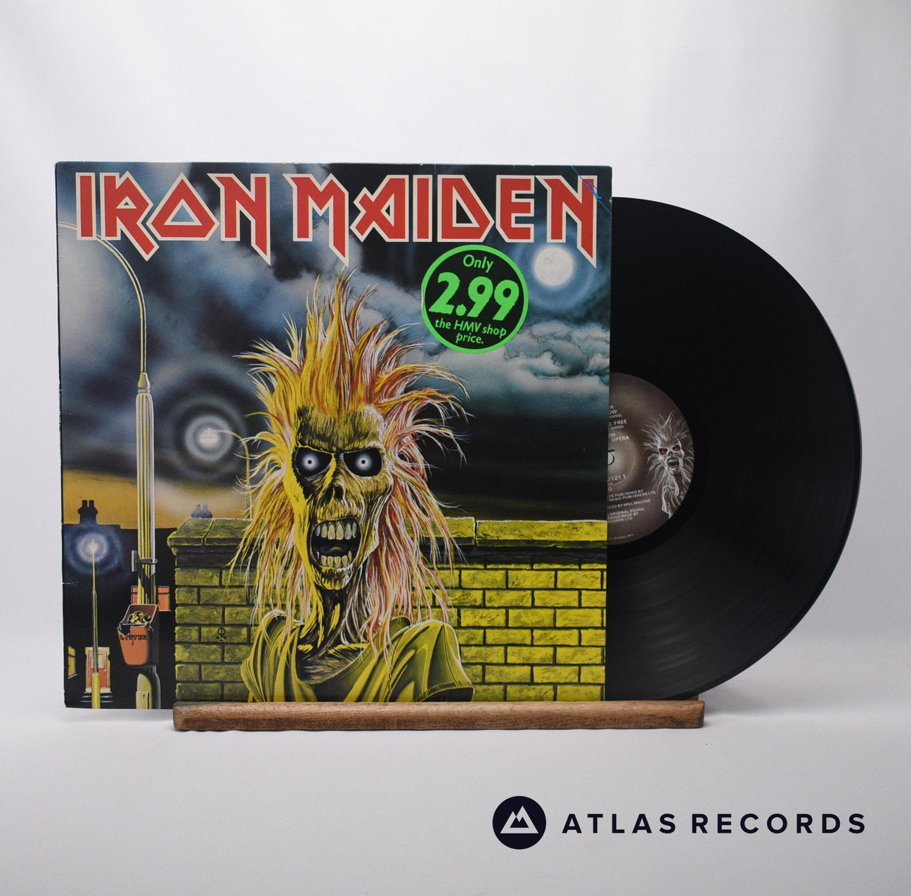 Iron Maiden Iron Maiden LP Vinyl Record - Front Cover & Record