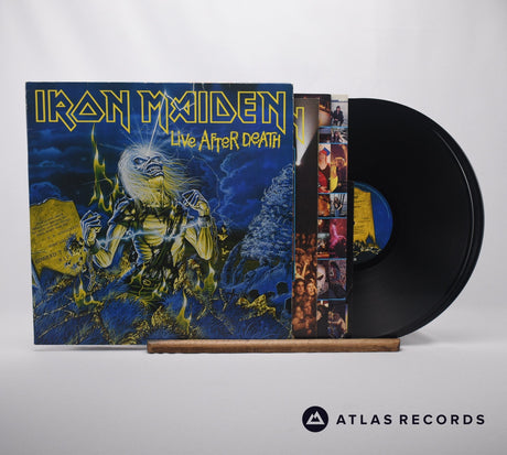 Iron Maiden Live After Death Double LP Vinyl Record - Front Cover & Record