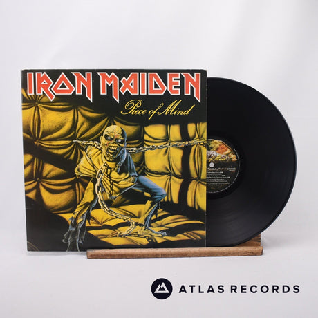 Iron Maiden Piece Of Mind LP Vinyl Record - Front Cover & Record