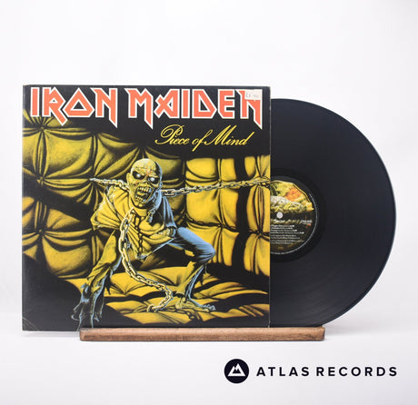 Iron Maiden Piece Of Mind LP Vinyl Record - Front Cover & Record