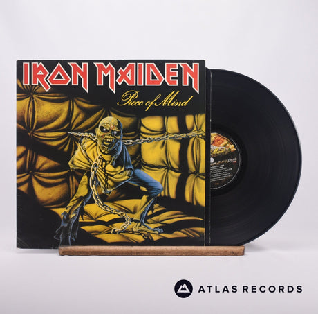 Iron Maiden Piece Of Mind LP Vinyl Record - Front Cover & Record