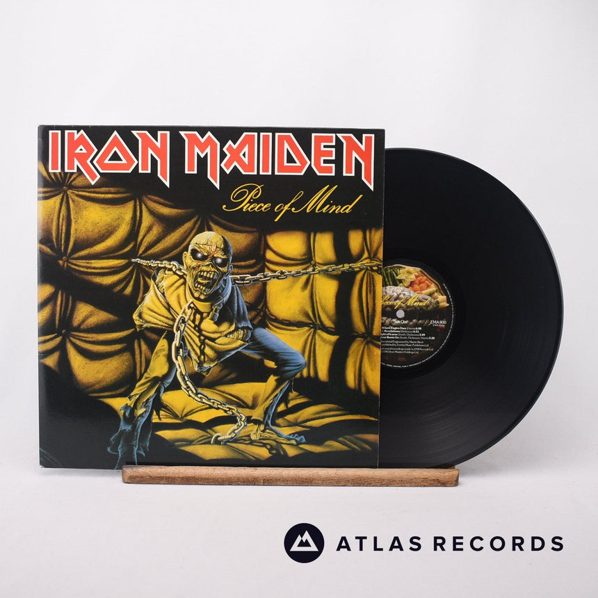 Iron Maiden Piece Of Mind LP Vinyl Record - Front Cover & Record