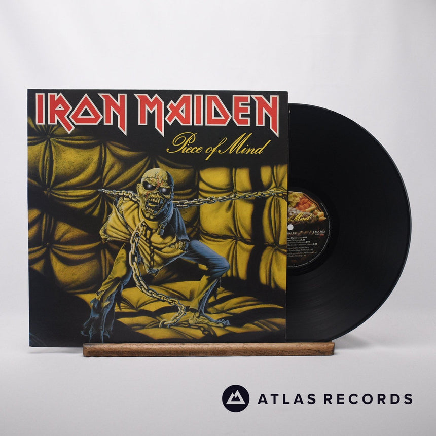 Iron Maiden Piece Of Mind LP Vinyl Record - Front Cover & Record