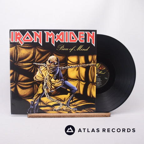 Iron Maiden Piece Of Mind LP Vinyl Record - Front Cover & Record