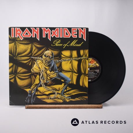 Iron Maiden Piece Of Mind LP Vinyl Record - Front Cover & Record