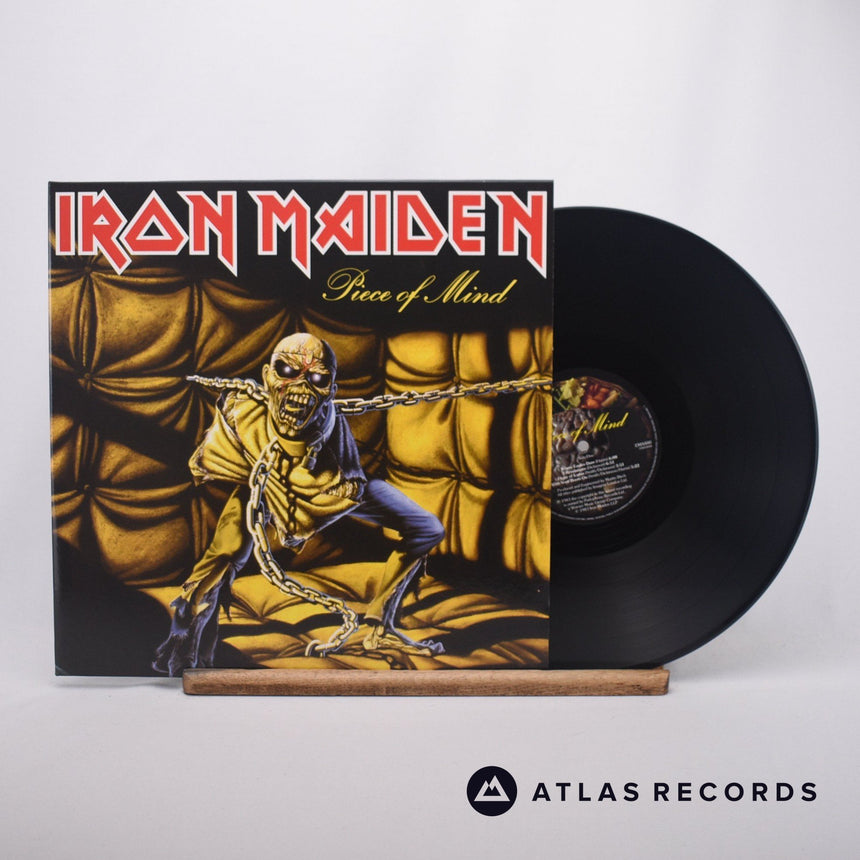 Iron Maiden Piece Of Mind LP Vinyl Record - Front Cover & Record