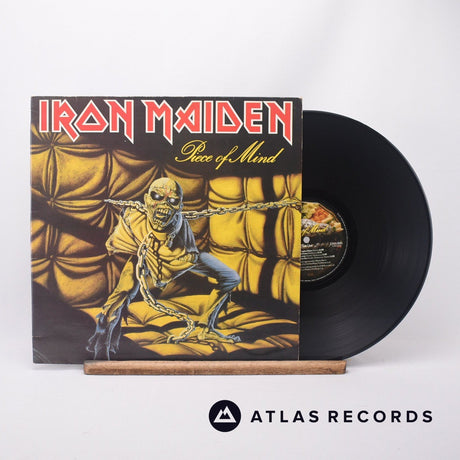 Iron Maiden Piece Of Mind LP Vinyl Record - Front Cover & Record