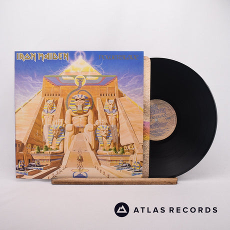 Iron Maiden Powerslave LP Vinyl Record - Front Cover & Record