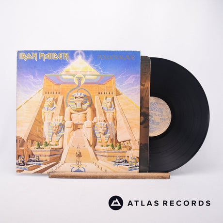 Iron Maiden Powerslave LP Vinyl Record - Front Cover & Record