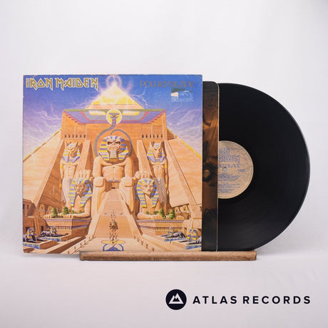 Iron Maiden Powerslave LP Vinyl Record - Front Cover & Record
