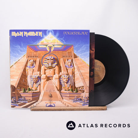 Iron Maiden Powerslave LP Vinyl Record - Front Cover & Record