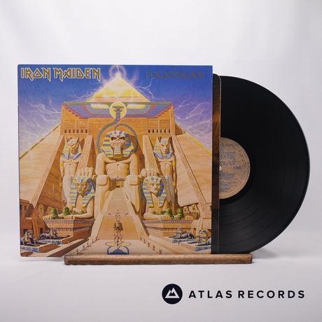 Iron Maiden Powerslave LP Vinyl Record - Front Cover & Record