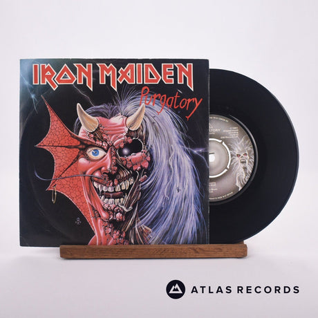 Iron Maiden Purgatory 7" Vinyl Record - Front Cover & Record