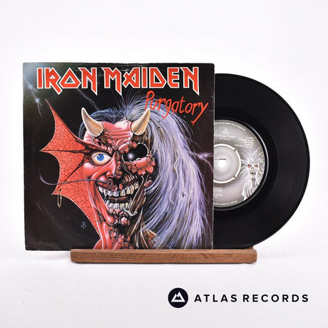 Iron Maiden Purgatory 7" Vinyl Record - Front Cover & Record