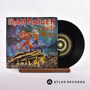 Iron Maiden Run To The Hills 7" Vinyl Record - Front Cover & Record