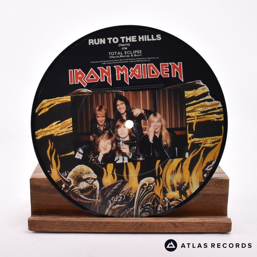 Iron Maiden - Run To The Hills - Picture Disc 7" Vinyl Record - EX