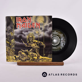 Iron Maiden Sanctuary 7" Vinyl Record - Front Cover & Record
