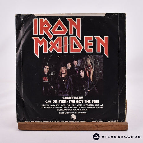 Iron Maiden - Sanctuary - 7" Vinyl Record - VG/EX