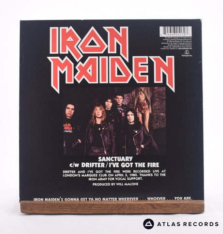Iron Maiden - Sanctuary - Reissue 7" Vinyl Record - EX/EX