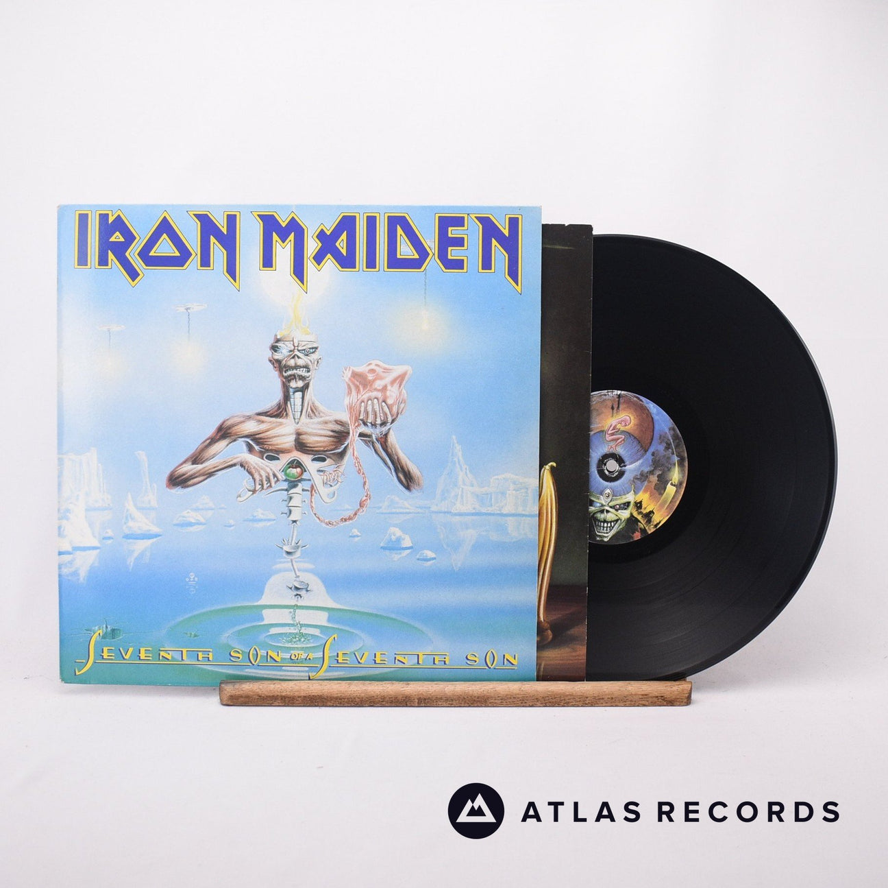 Iron Maiden Seventh Son Of A Seventh Son LP Vinyl Record - Front Cover & Record
