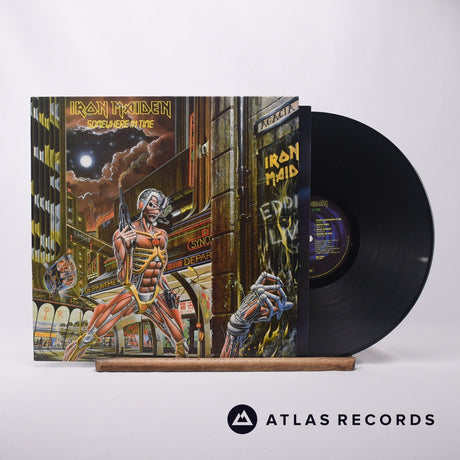 Iron Maiden Somewhere In Time LP Vinyl Record - Front Cover & Record