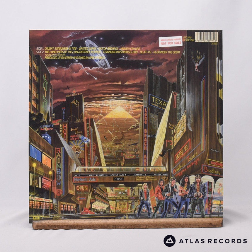 Iron Maiden - Somewhere In Time - A3 B2 LP Vinyl Record - NM/EX