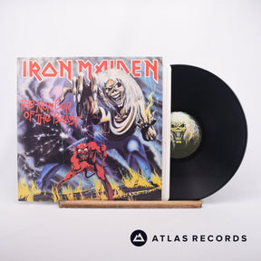 Iron Maiden The Number Of The Beast LP Vinyl Record - Front Cover & Record
