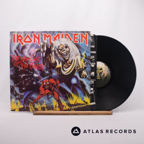 Iron Maiden The Number Of The Beast LP Vinyl Record - Front Cover & Record
