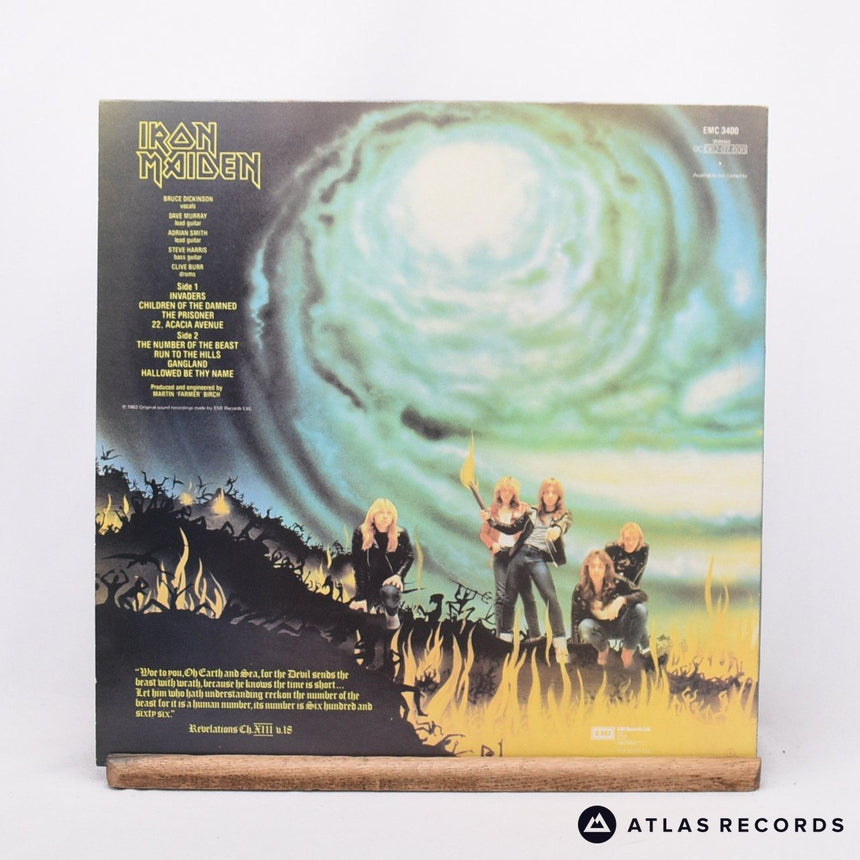 Iron Maiden - The Number Of The Beast - A-2 B-4 LP Vinyl Record - EX/EX