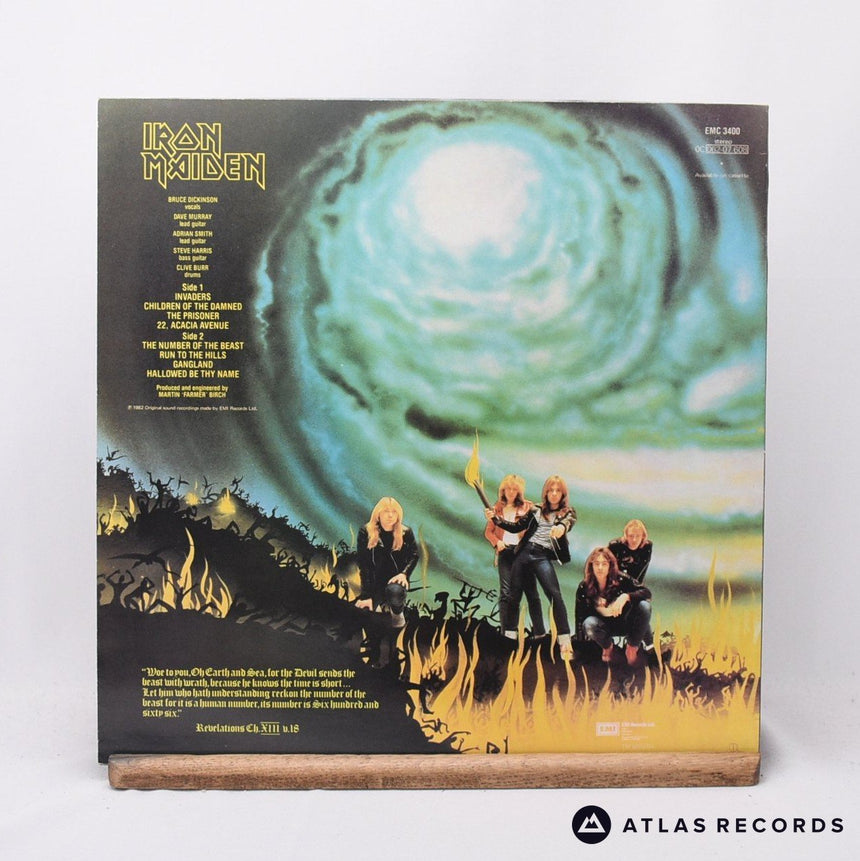 Iron Maiden - The Number Of The Beast - Nickz A-2 B-2 LP Vinyl Record - EX/EX