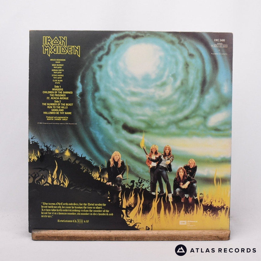 Iron Maiden - The Number Of The Beast - Insert A-2 B-3 LP Vinyl Record - EX/EX