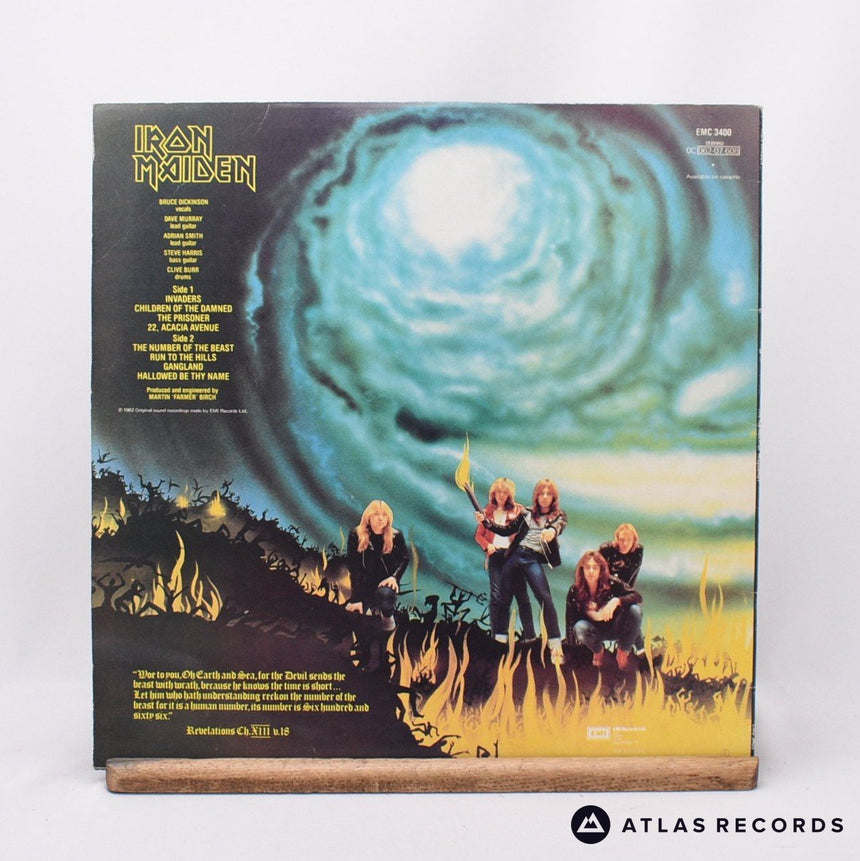 Iron Maiden - The Number Of The Beast - A-2 B-3 LP Vinyl Record - EX/EX