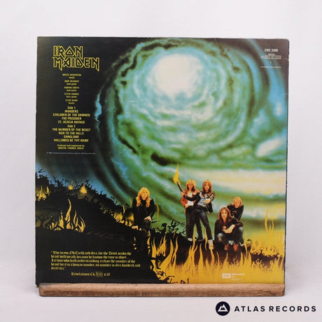 Iron Maiden - The Number Of The Beast - A-2 B-2 LP Vinyl Record - EX/EX