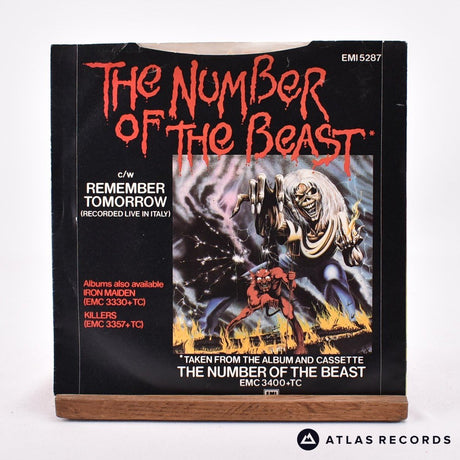 Iron Maiden - The Number Of The Beast - 7" Vinyl Record - VG+/VG+
